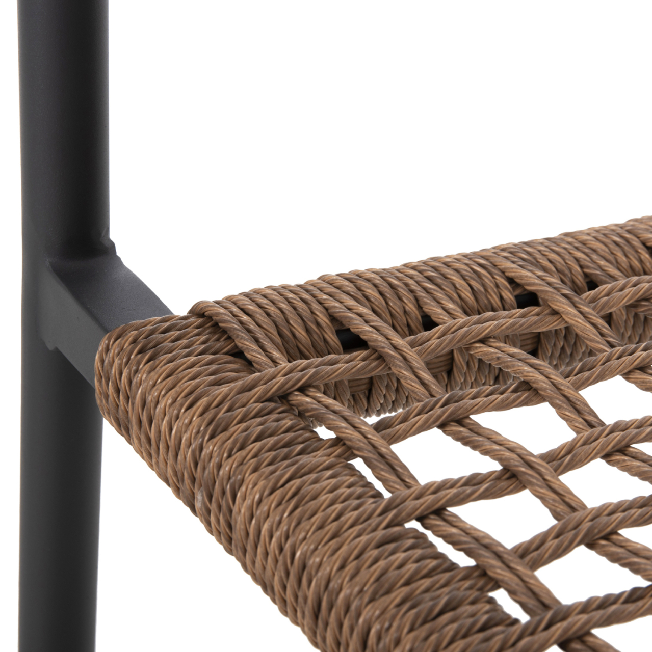 ARMCHAIR TRILAN HM6044.03 ALUMINUM IN ANTHRACITE-SYNTHETIC RATTAN IN NATURAL 57x59x85Hcm. [9]
