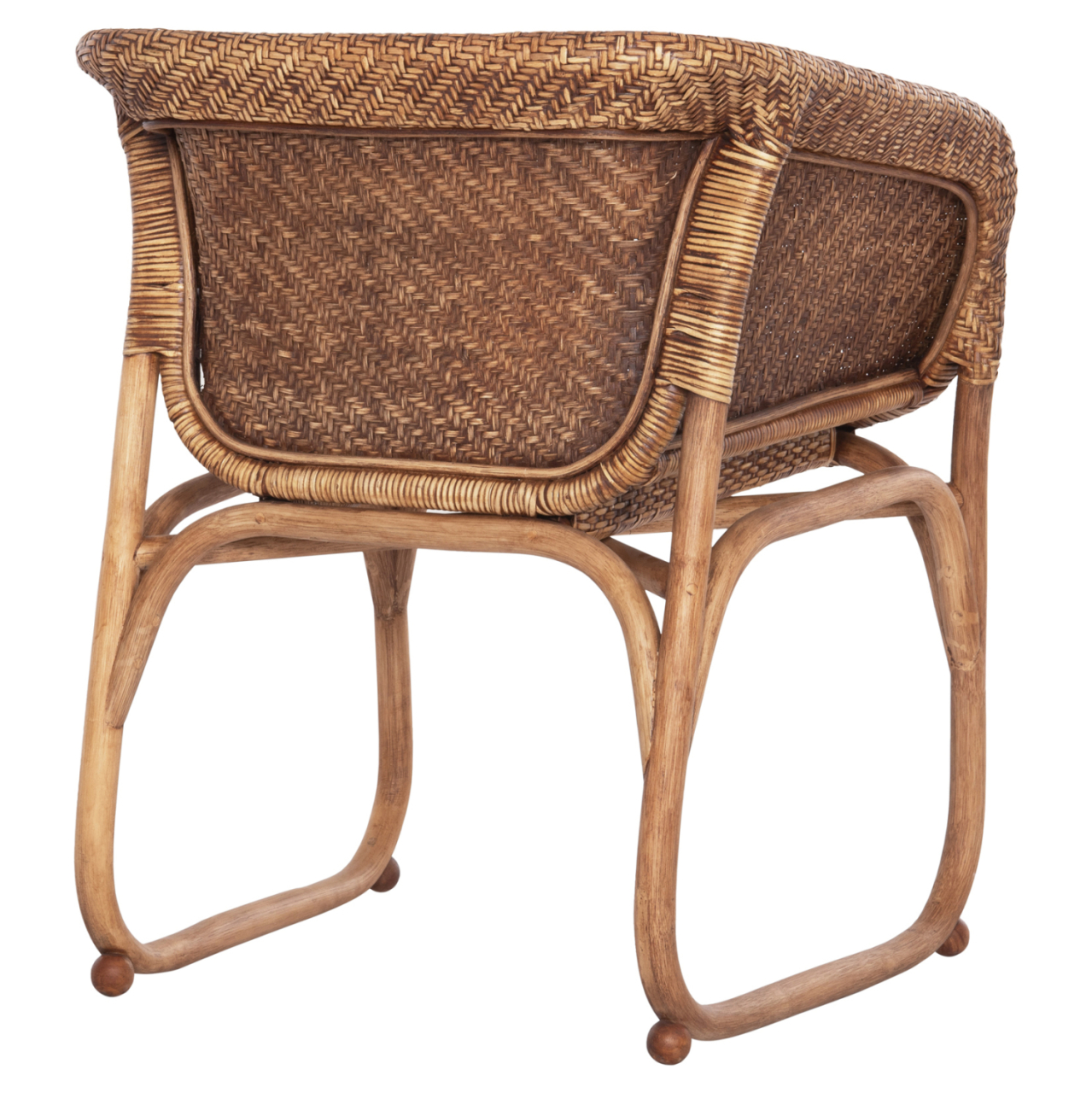 ARMCHAIR TUCKET HM9958.02 NATURAL RATTAN IN WALNUT COLOR 63x60x77Hcm. [5]