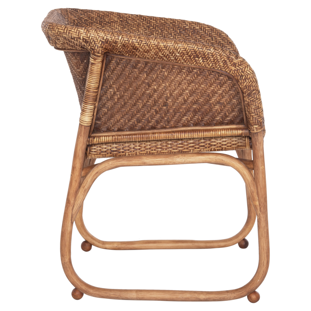 ARMCHAIR TUCKET HM9958.02 NATURAL RATTAN IN WALNUT COLOR 63x60x77Hcm. [4]