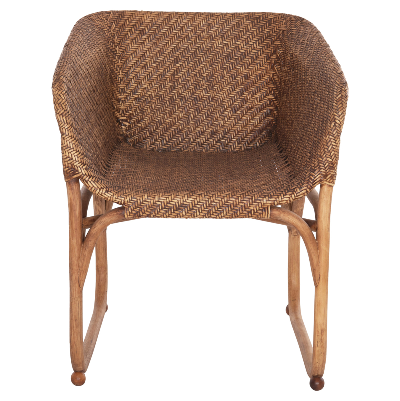 ARMCHAIR TUCKET HM9958.02 NATURAL RATTAN IN WALNUT COLOR 63x60x77Hcm. [3]