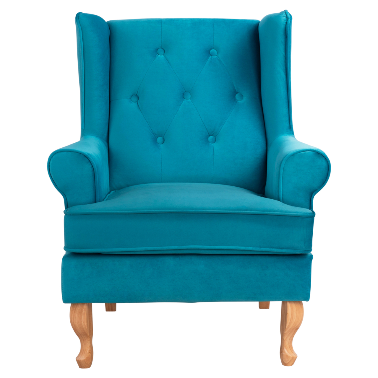 Armchair Turquoise velvet BRANDON 81x83x101cm HM3073.18 [3]