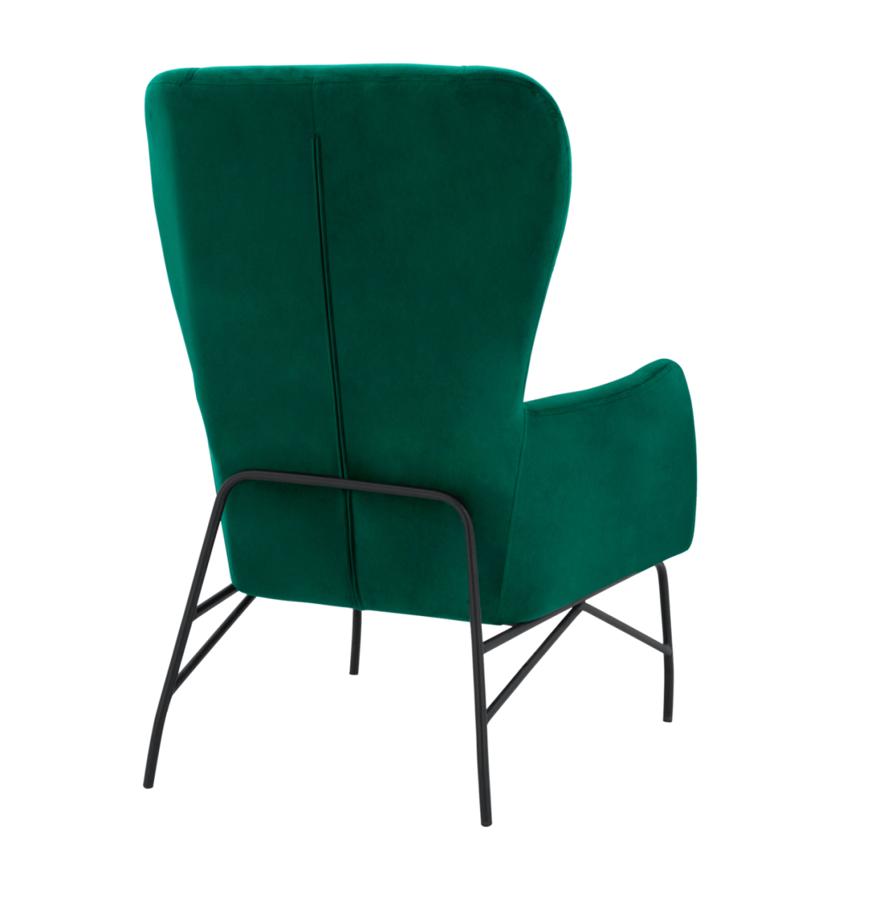 Armchair Velvet Cypress Green with metallic black leg HM8721.03 67x80x102 cm. [3]