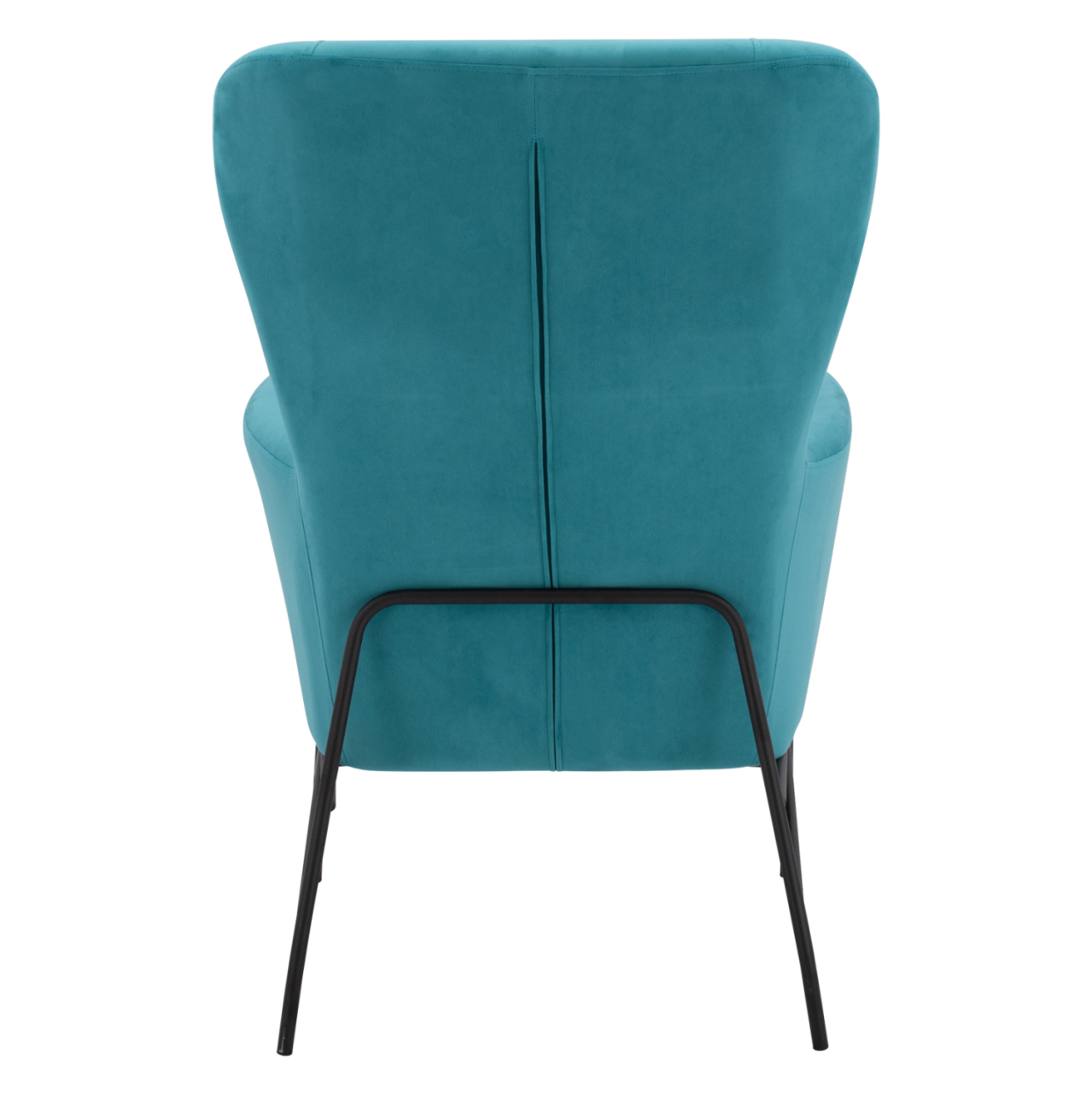 Armchair Velvet Turquoise with metallic black leg HM8721.08 67x80x102 cm. [6]