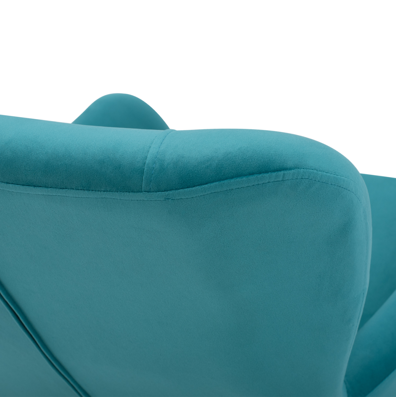 Armchair Velvet Turquoise with metallic black leg HM8721.08 67x80x102 cm. [10]