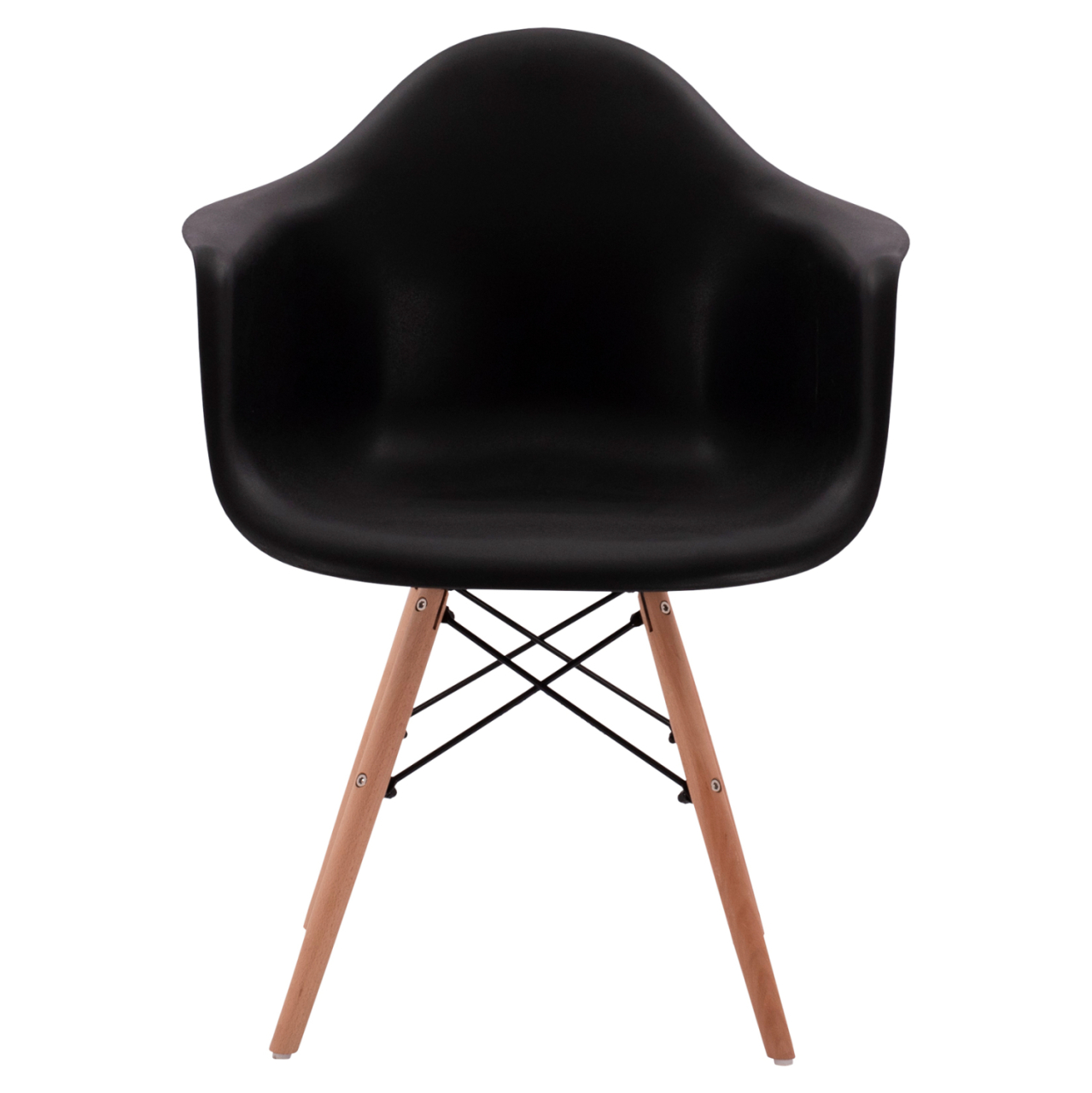 Armchair with wooden legs and black seat Mirto HM005.02 64x60x81 cm [3]