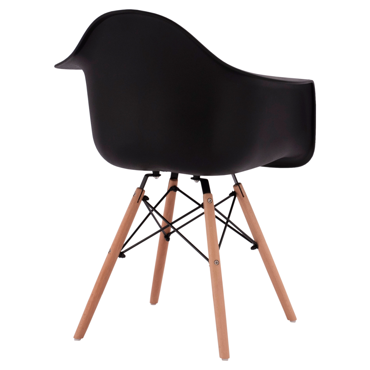 Armchair with wooden legs and black seat Mirto HM005.02 64x60x81 cm [5]