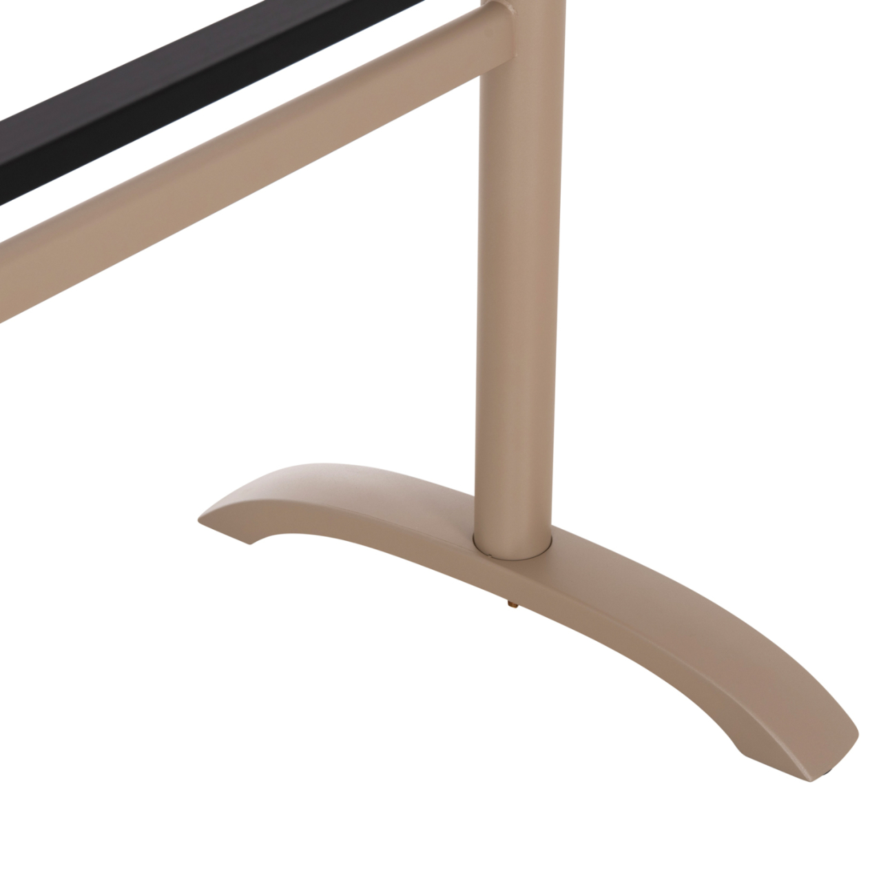 ASE FOR TABLE HM461.25 ALUMINUM DOUBLE IN CAPPUCCINO WITH HEIGHT ADJUSTERS 100Χ60Χ73Hcm. [9]