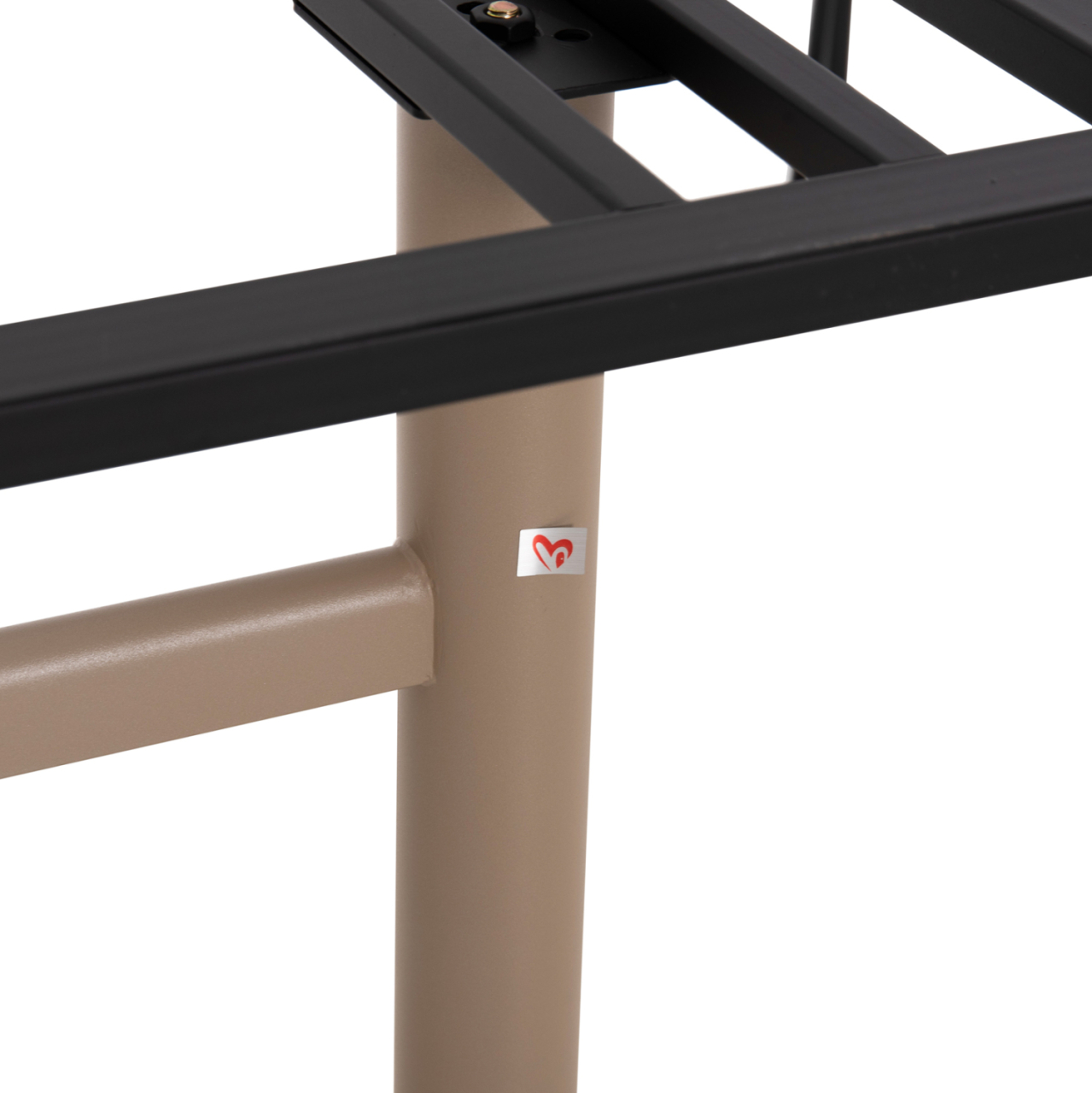 ASE FOR TABLE HM461.25 ALUMINUM DOUBLE IN CAPPUCCINO WITH HEIGHT ADJUSTERS 100Χ60Χ73Hcm. [8]