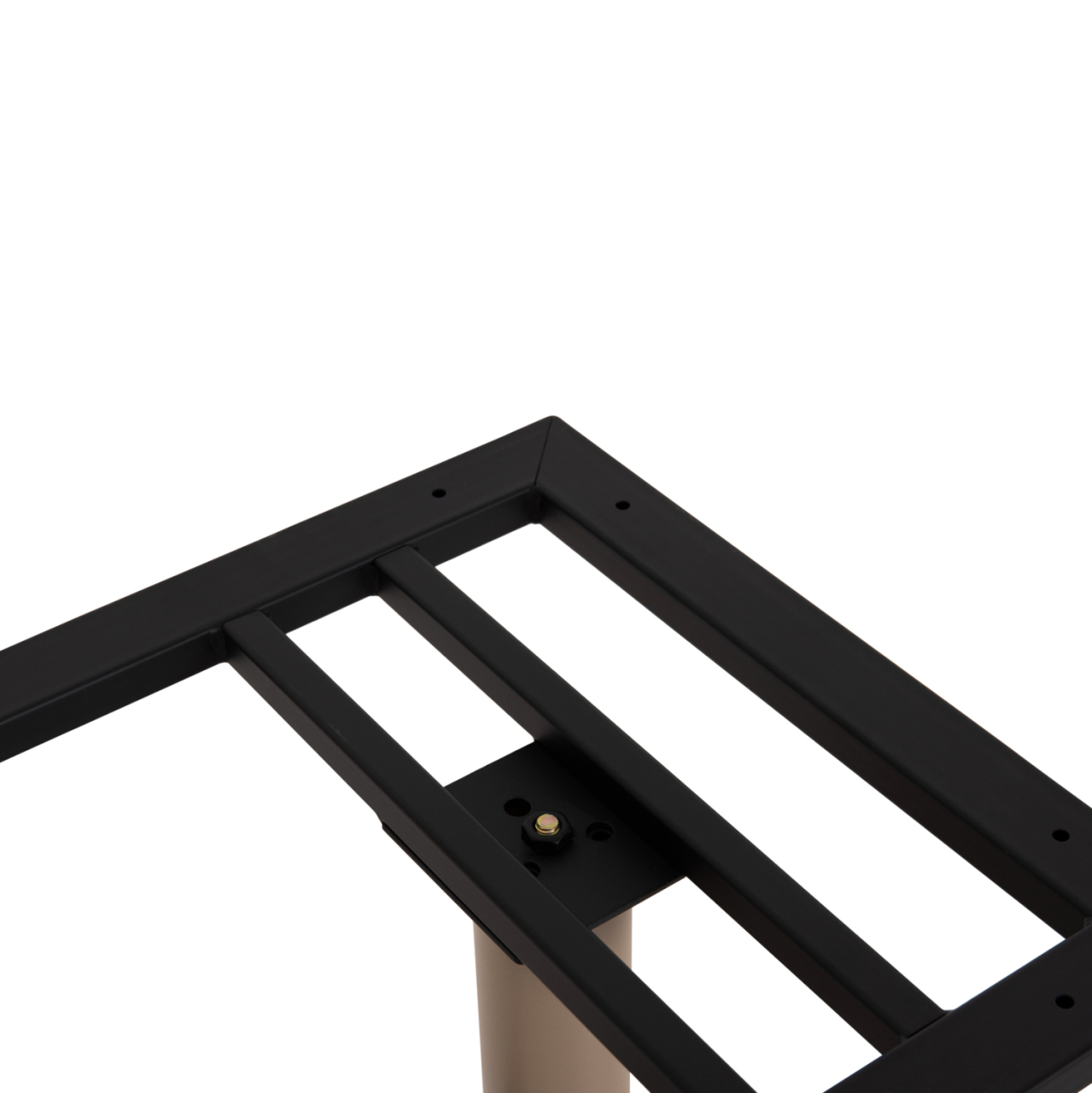 ASE FOR TABLE HM461.25 ALUMINUM DOUBLE IN CAPPUCCINO WITH HEIGHT ADJUSTERS 100Χ60Χ73Hcm. [6]