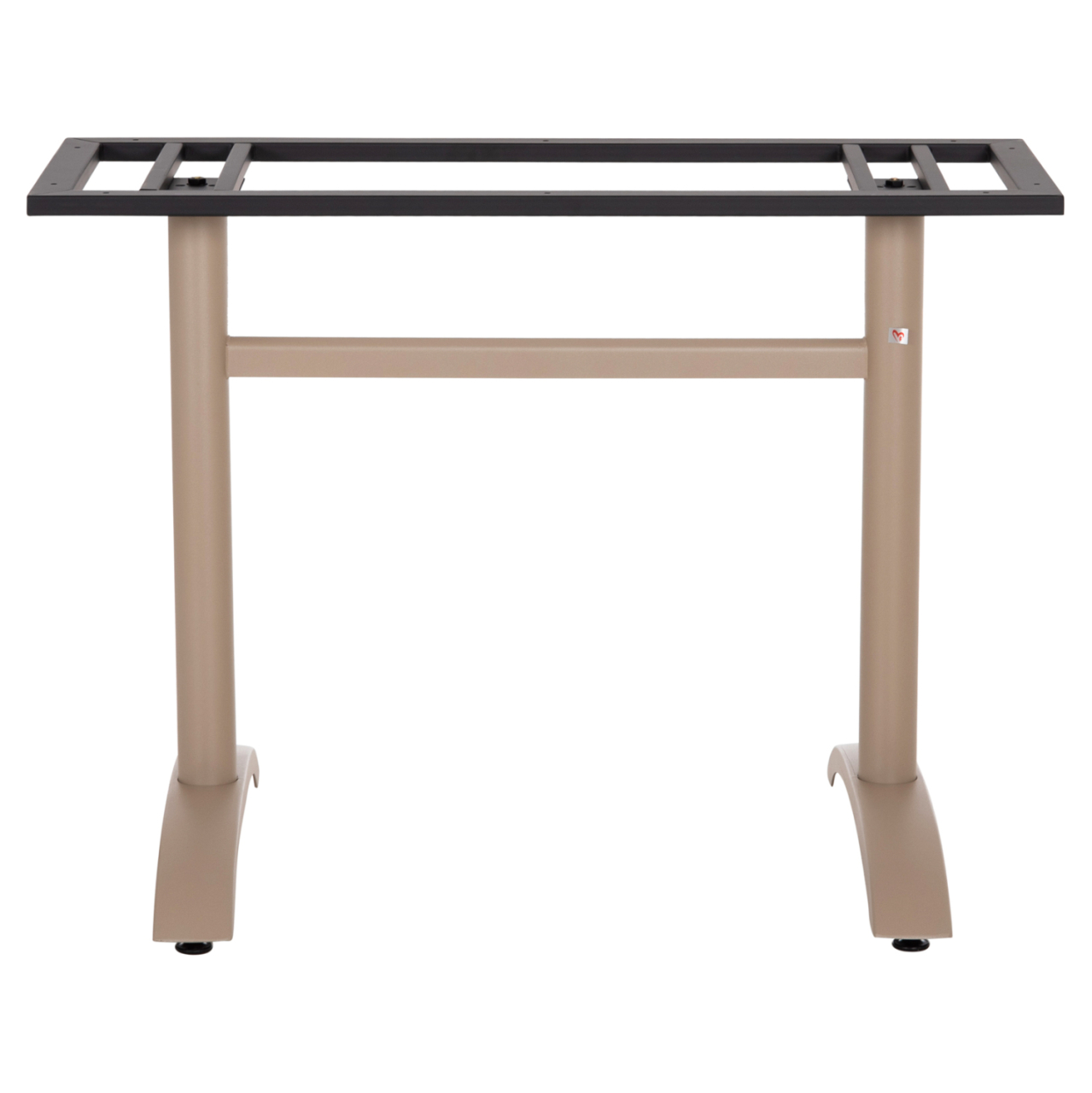 ASE FOR TABLE HM461.25 ALUMINUM DOUBLE IN CAPPUCCINO WITH HEIGHT ADJUSTERS 100Χ60Χ73Hcm. [3]