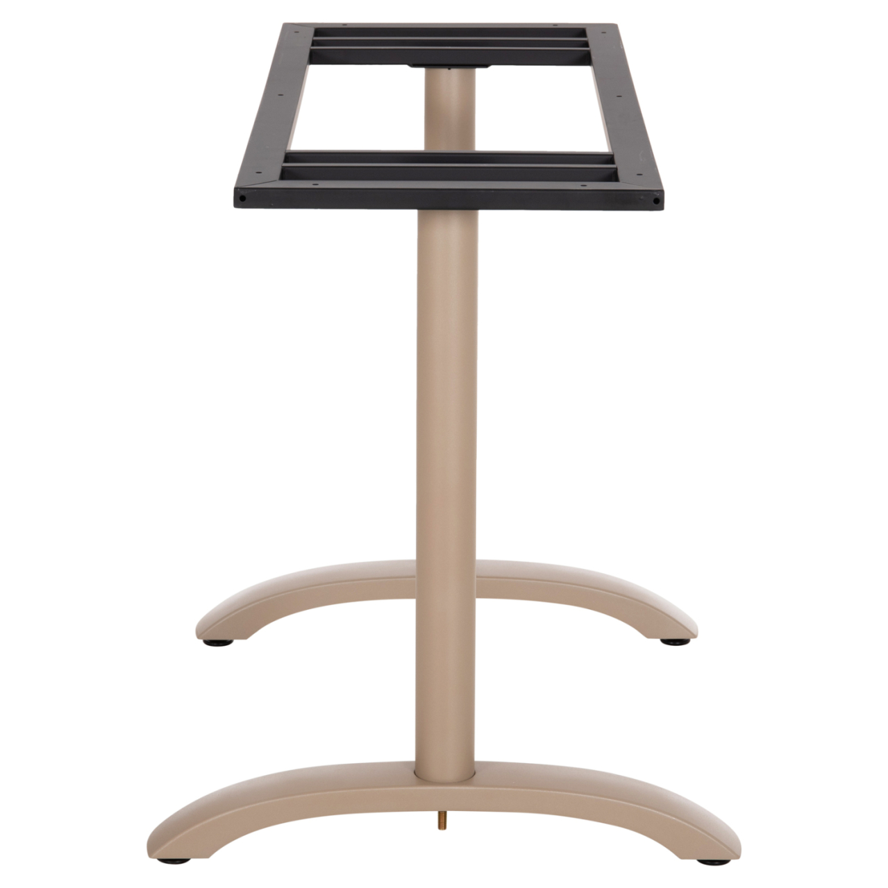 ASE FOR TABLE HM461.25 ALUMINUM DOUBLE IN CAPPUCCINO WITH HEIGHT ADJUSTERS 100Χ60Χ73Hcm. [4]