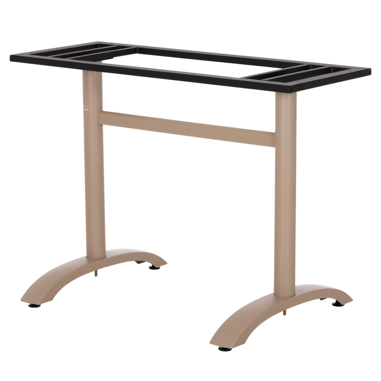 ASE FOR TABLE HM461.25 ALUMINUM DOUBLE IN CAPPUCCINO WITH HEIGHT ADJUSTERS 100Χ60Χ73Hcm. [5]