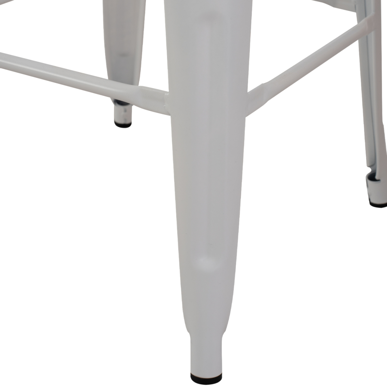 ΣΚΑΜΠΟ BAR ΜΕΤΑΛΛΙΚΟ MELITA ΣΕ ΛΕΥΚΟ ΜΑΤ HM8642.21 43x43x78 εκ. [6]