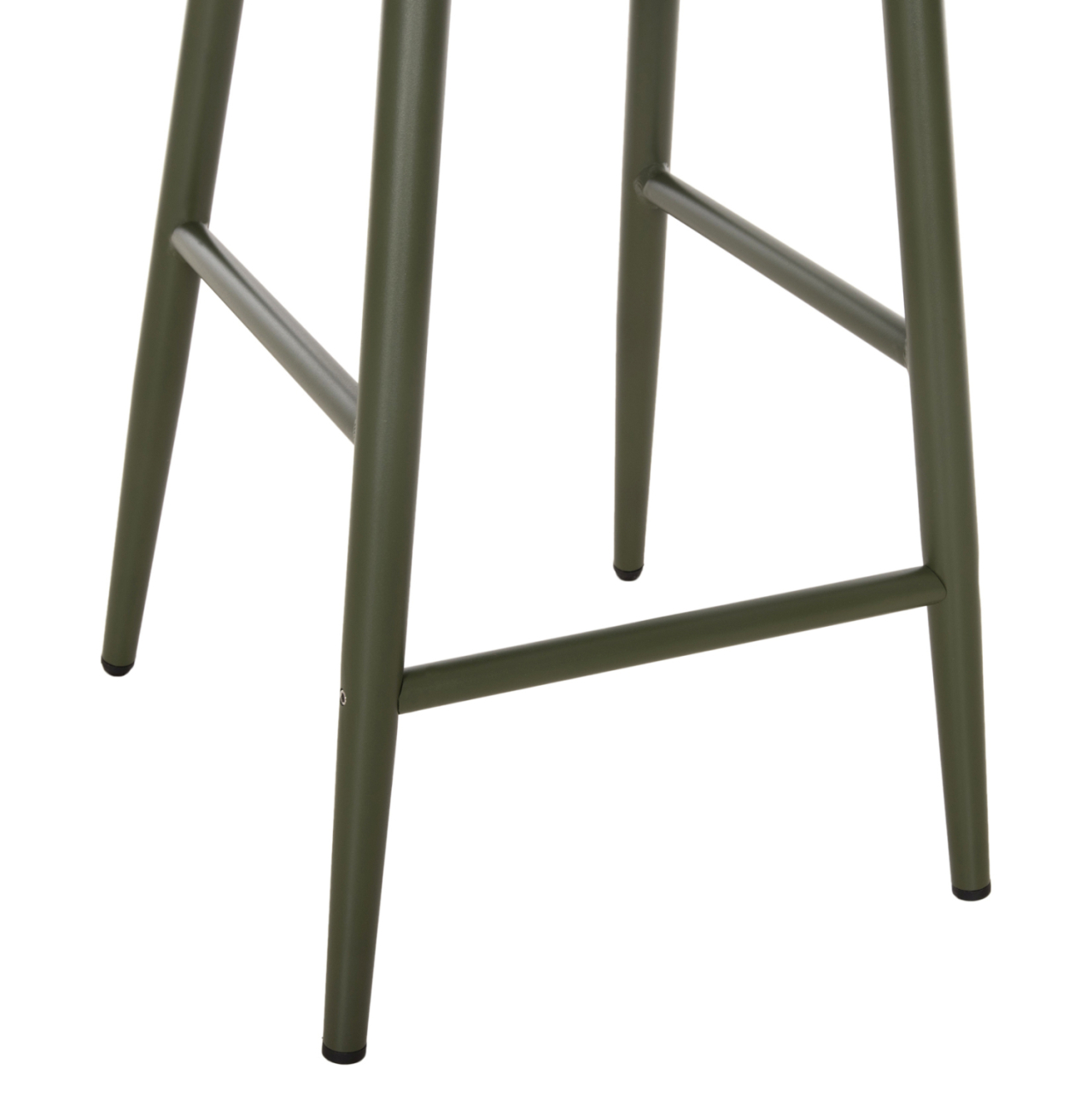 BAR STOOL ALUMINUM CAMDEN HM6142.09 BACK CUSHION WITH PRINT PATTERN-DARK OLIVE 56x60x108Hcm. [10]