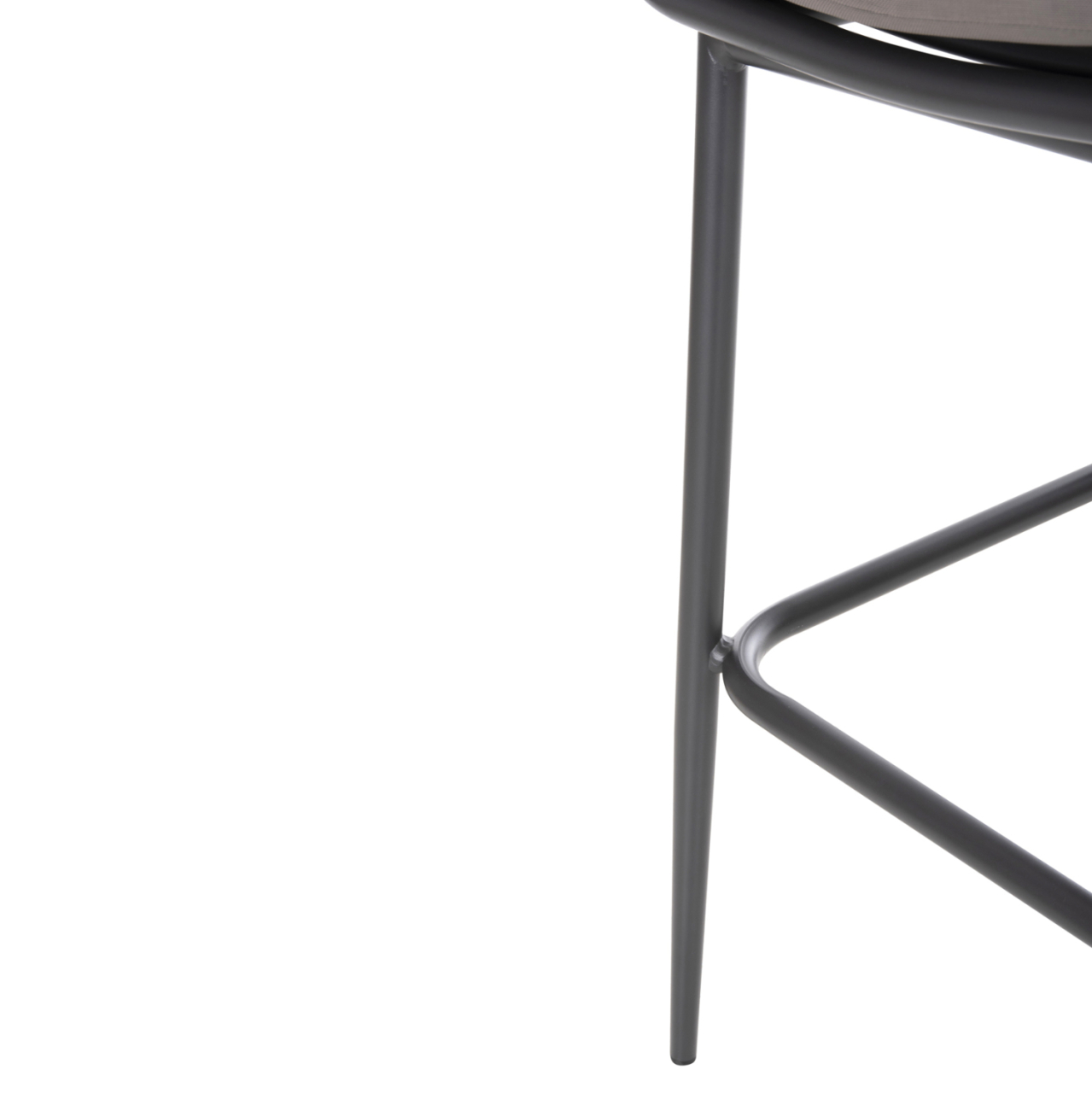BAR STOOL ALUMINUM FRAME DARK GREY-ROPE BROWN 50x50x103Hcm.HM5862.01 [9]