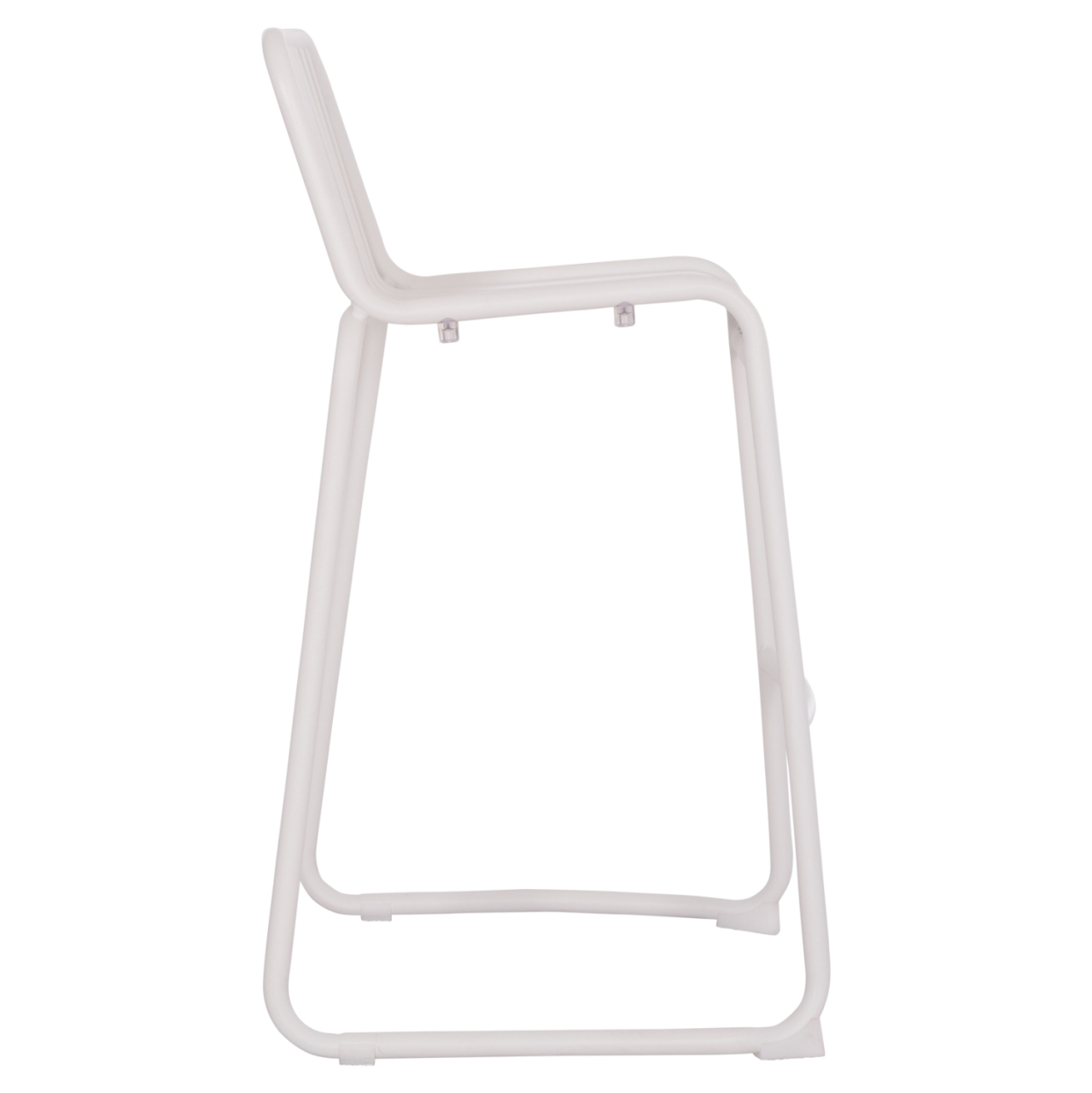 BAR STOOL ALUMINUM RACHEL HM6341.02 WHITE COLOR 47x56.5x98.5Hcm. [4]