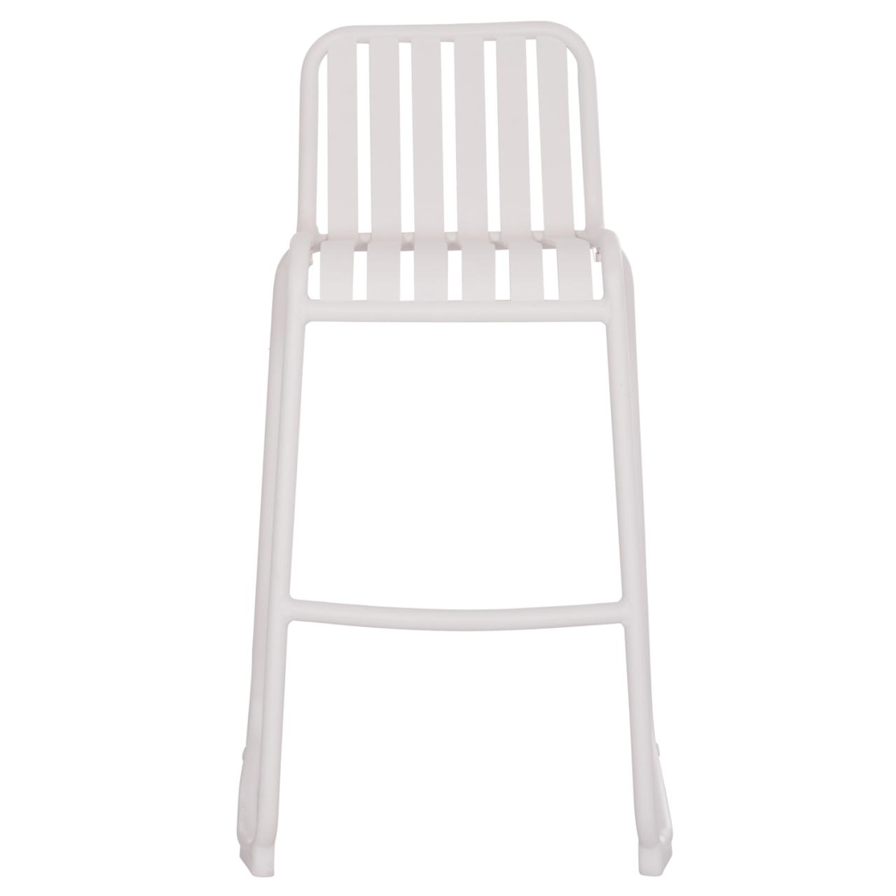 BAR STOOL ALUMINUM RACHEL HM6341.02 WHITE COLOR 47x56.5x98.5Hcm. [3]
