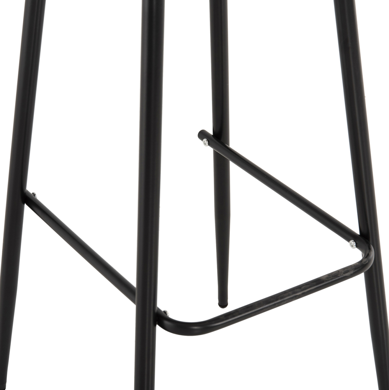 BAR STOOL AVAYA HM8686.13 CAPPUCCINO POLYPROPYLENE-BLACK METAL LEGS 46x48x99Hcm. [10]