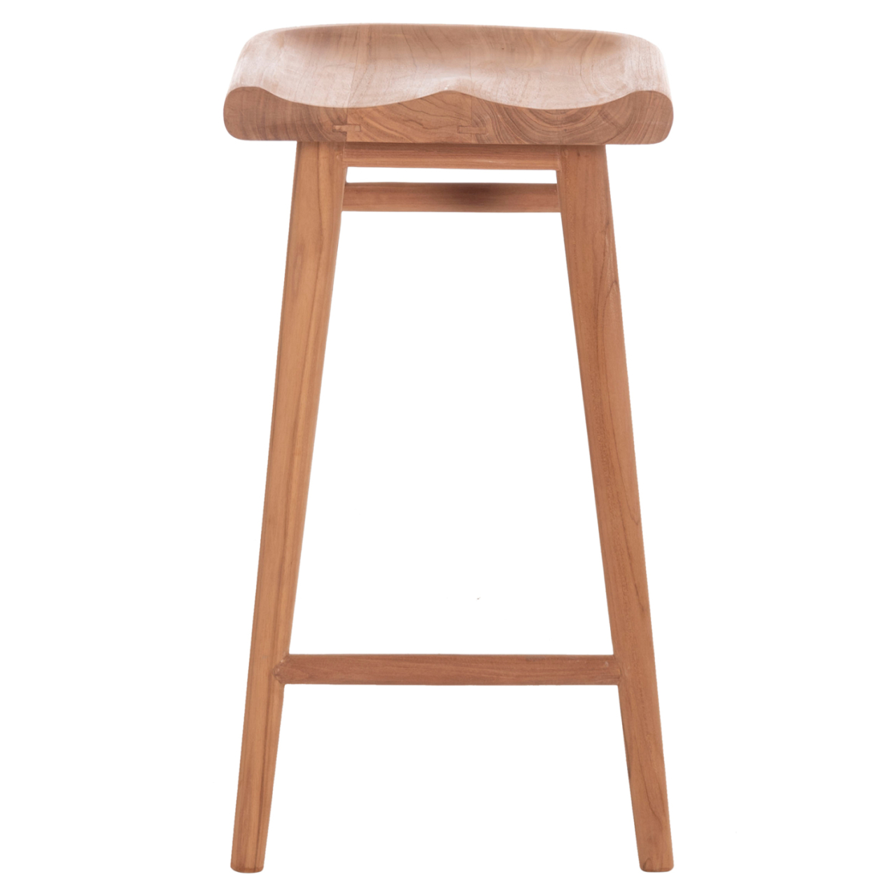BAR STOOL BOLMAR HM18108 TEAK WOOD IN NATURAL COLOR 40.5x44x74Hcm. [3]