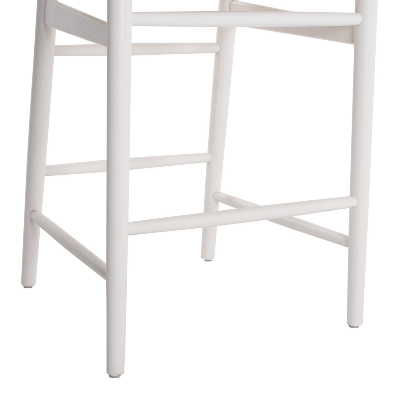 BAR STOOL BRAVE BEECH WOOD WISHBONE BACKREST SEMI-CIRCULAR HM9405.03 48x53x100H cm. [10]