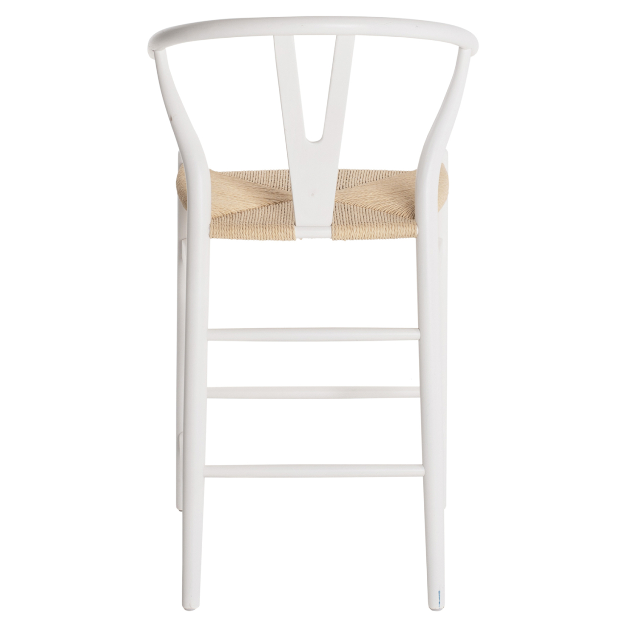 BAR STOOL BRAVE BEECH WOOD WISHBONE BACKREST SEMI-CIRCULAR HM9405.03 48x53x100H cm. [6]