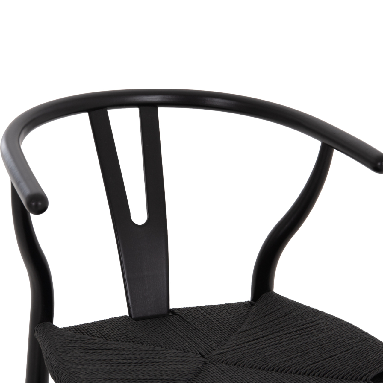 BAR STOOL BRAVE HM9405.04 WITH WISHBONE BACK-BEECH WOOD-BLACK 48x53x100Hcm. [7]