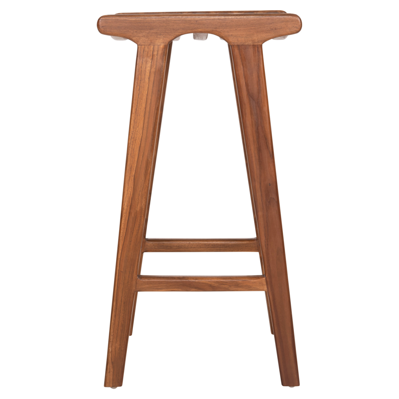BAR STOOL BUNDY HM6130 TEAK WOOD IN WALNUT 45x40x75Hcm. [4]