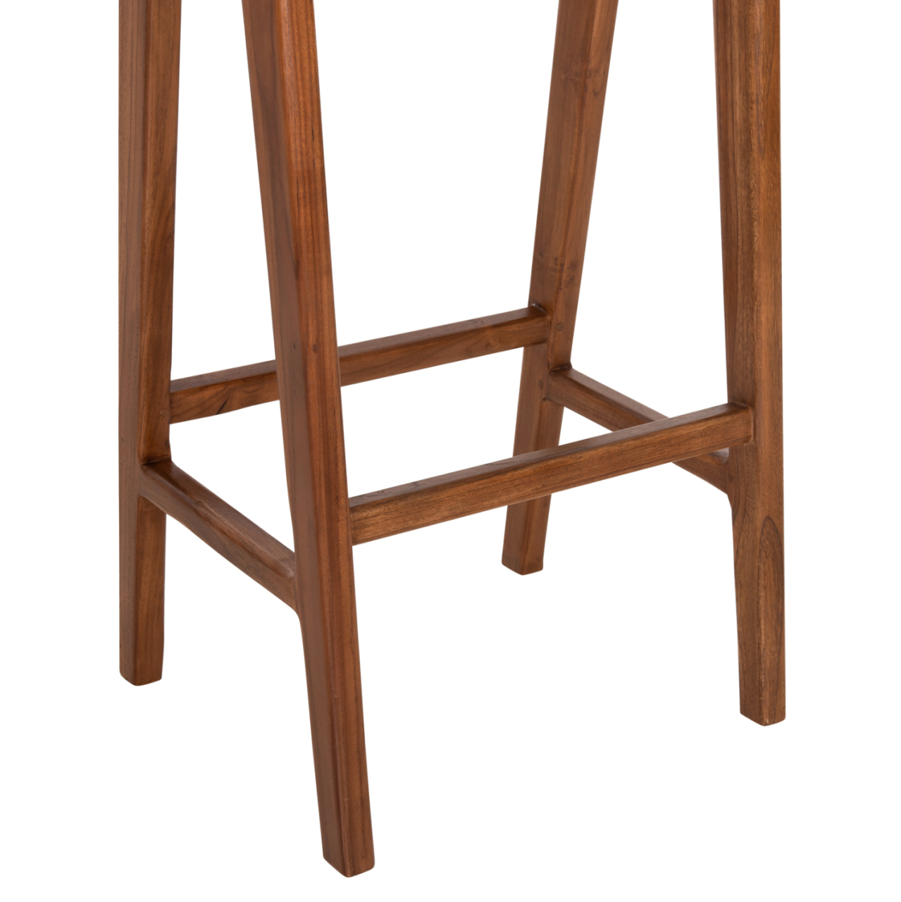 BAR STOOL BUNDY HM6130 TEAK WOOD IN WALNUT 45x40x75Hcm. [7]