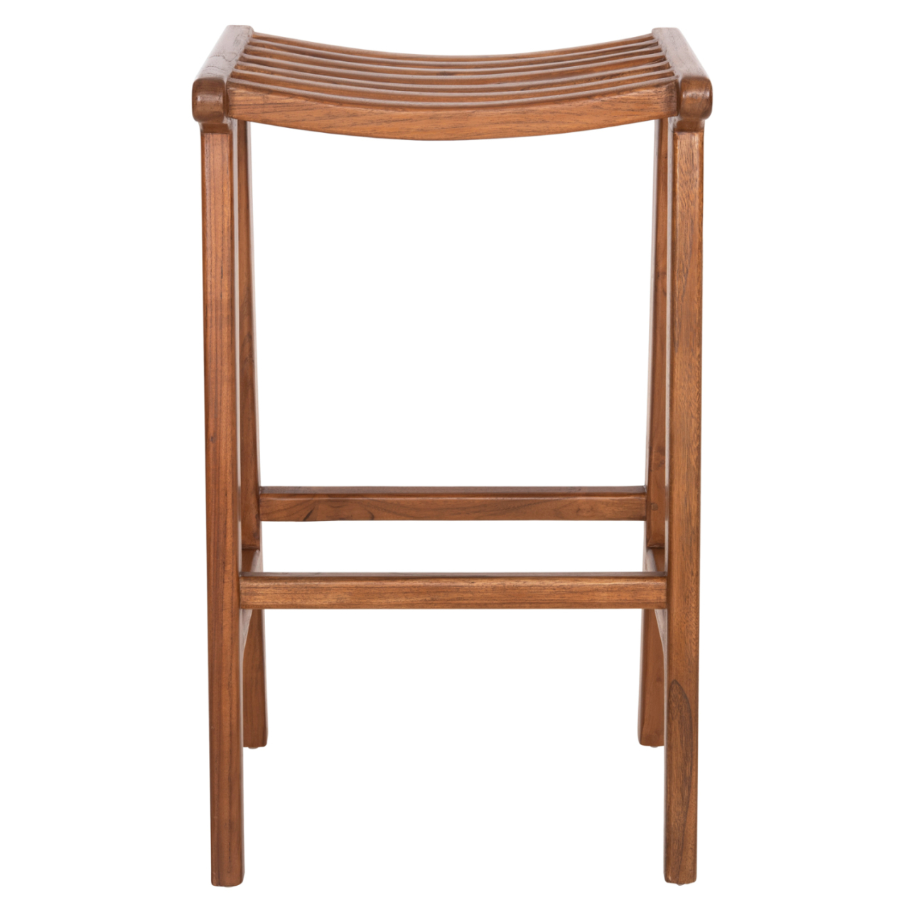 BAR STOOL BUNDY HM6130 TEAK WOOD IN WALNUT 45x40x75Hcm. [3]