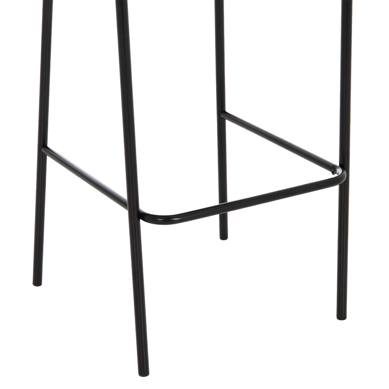 BAR STOOL DETTON HM18430.01 GREY FABRIC--BLACK METAL FRAME 55x50x97Hcm. [9]