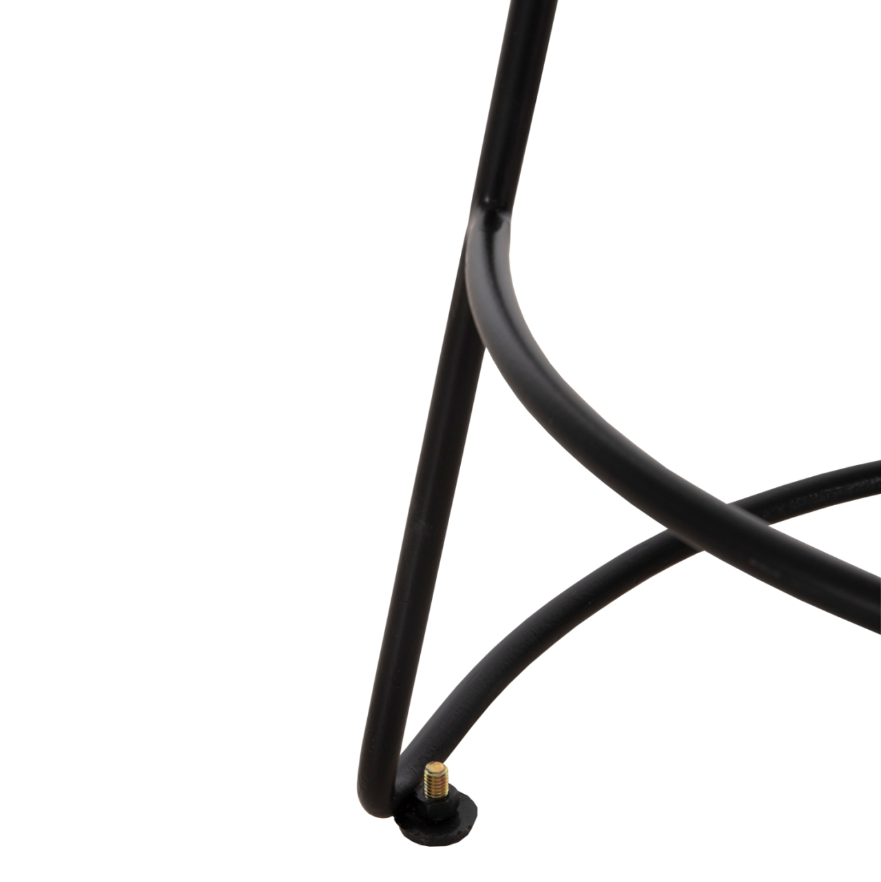 BAR STOOL ELEANOR HM8363.11 SOLID ACACIA WOOD SEAT-METAL 50x43x78Hcm. [9]