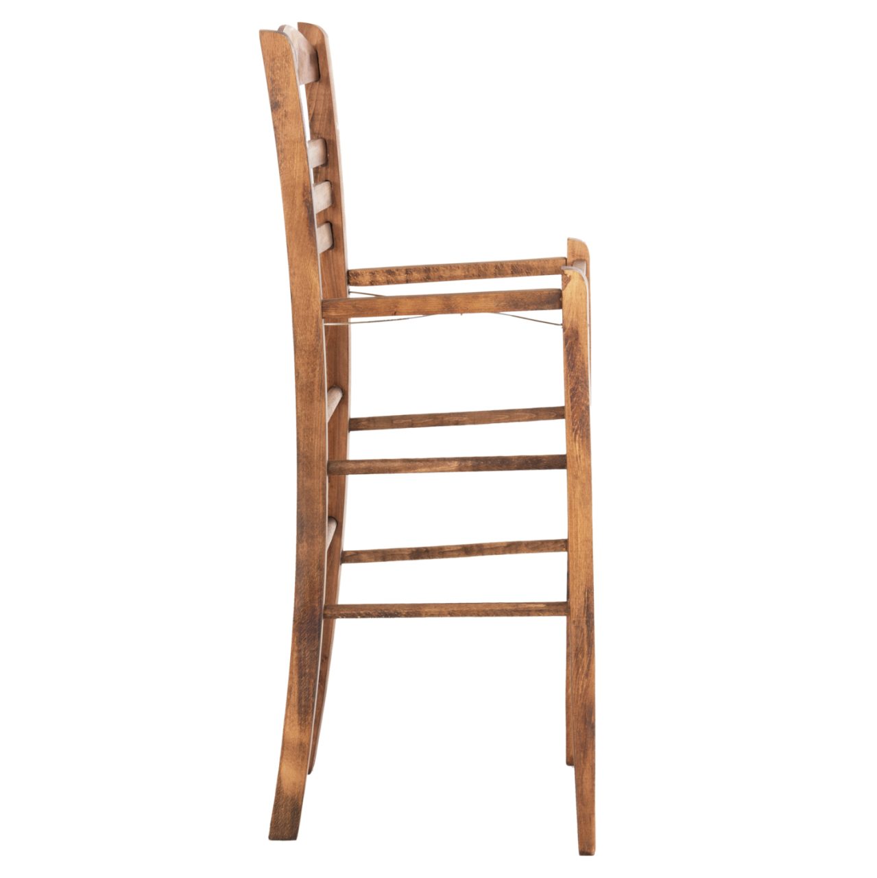 BAR STOOL GADIEL HM5587.01 BEECH WOOD IMPREGNATED IN WALNUT COLOR 40,5x39x104.5Hcm.FRAME ONLY [4]