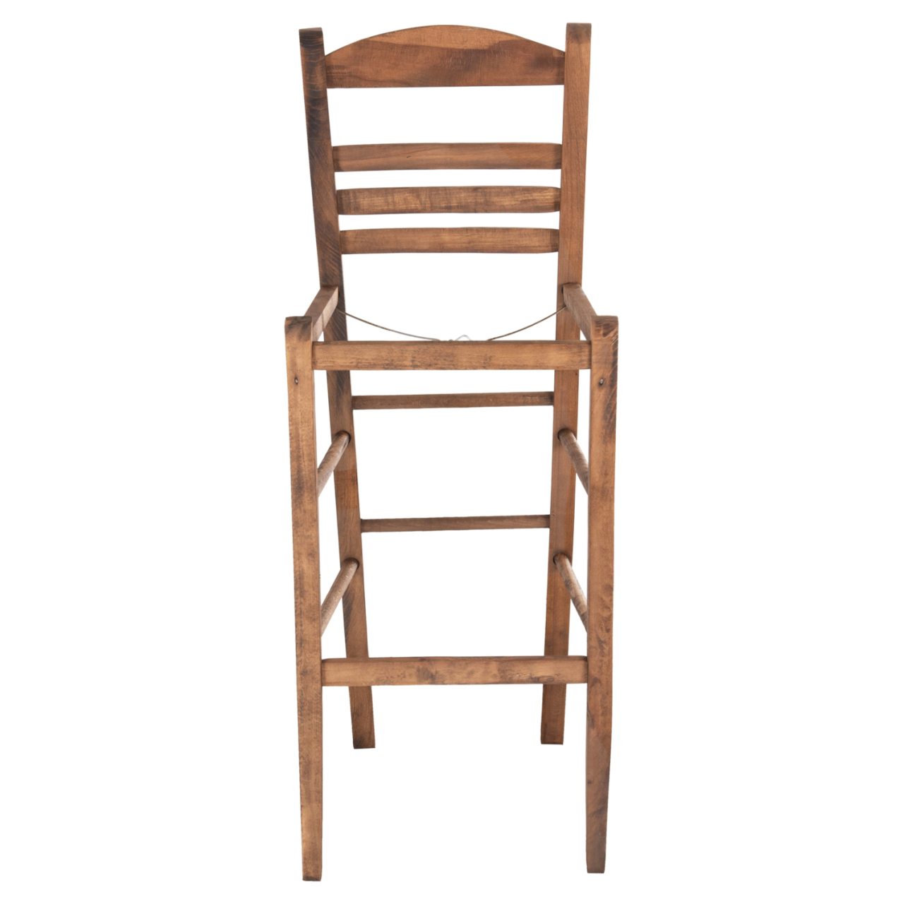 BAR STOOL GADIEL HM5587.01 BEECH WOOD IMPREGNATED IN WALNUT COLOR 40,5x39x104.5Hcm.FRAME ONLY [3]
