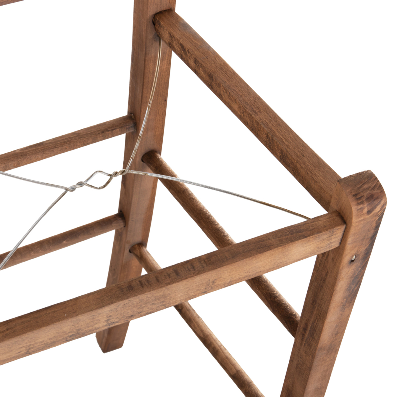 BAR STOOL GADIEL HM5587.01 BEECH WOOD IMPREGNATED IN WALNUT COLOR 40,5x39x104.5Hcm.FRAME ONLY [8]