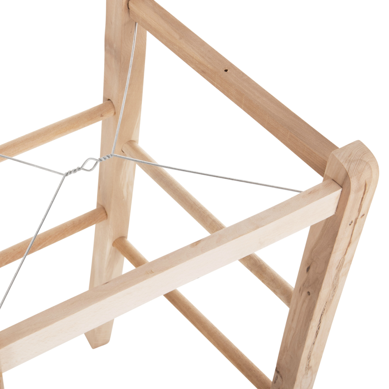 BAR STOOL GADIEL HM5587.02 BEECH WOOD IMPREGNATED-UNPAINTED 40,5x39x104.5Hcm.FRAME ONLY [8]