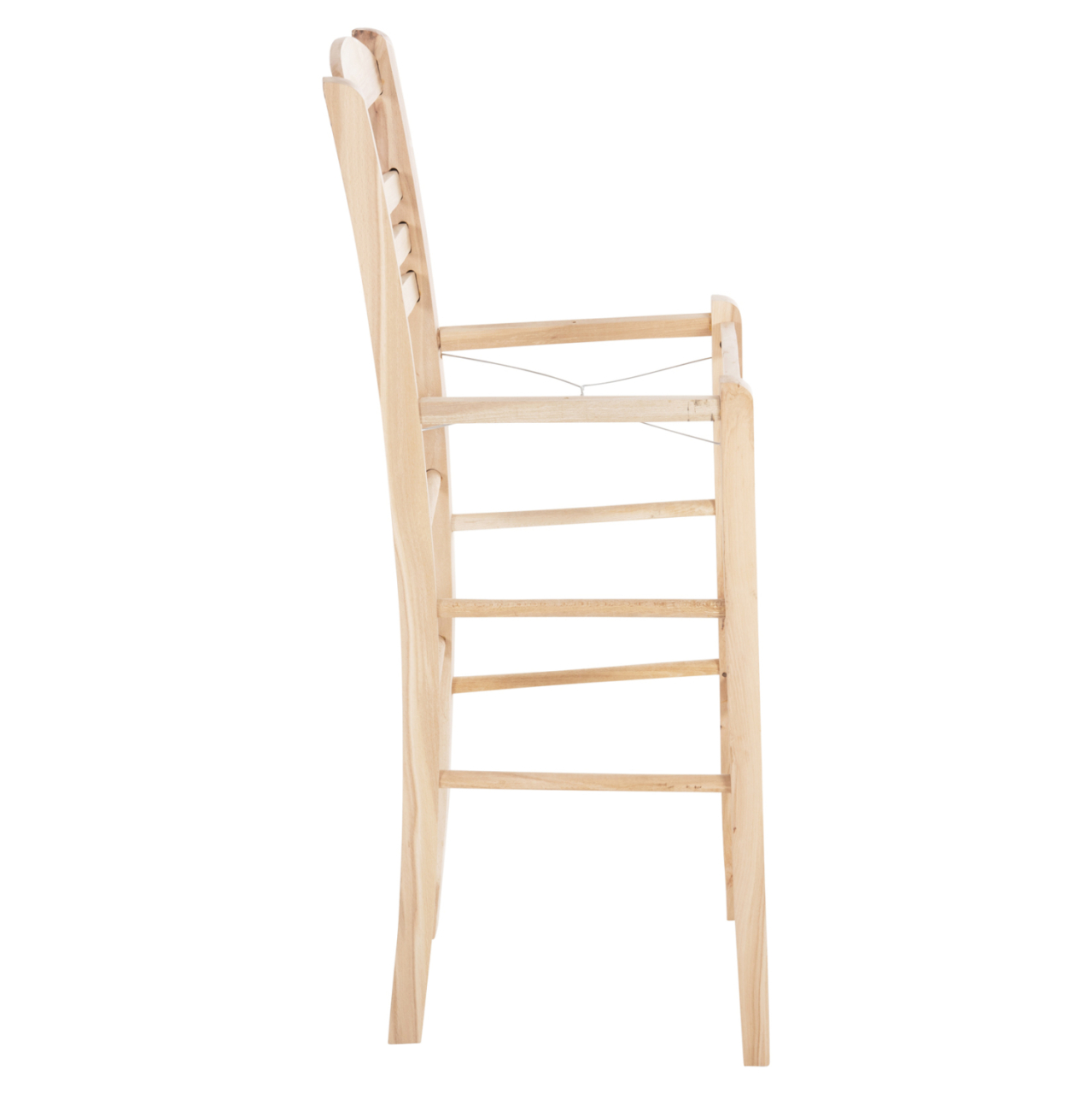 BAR STOOL GADIEL HM5587.02 BEECH WOOD IMPREGNATED-UNPAINTED 40,5x39x104.5Hcm.FRAME ONLY [4]