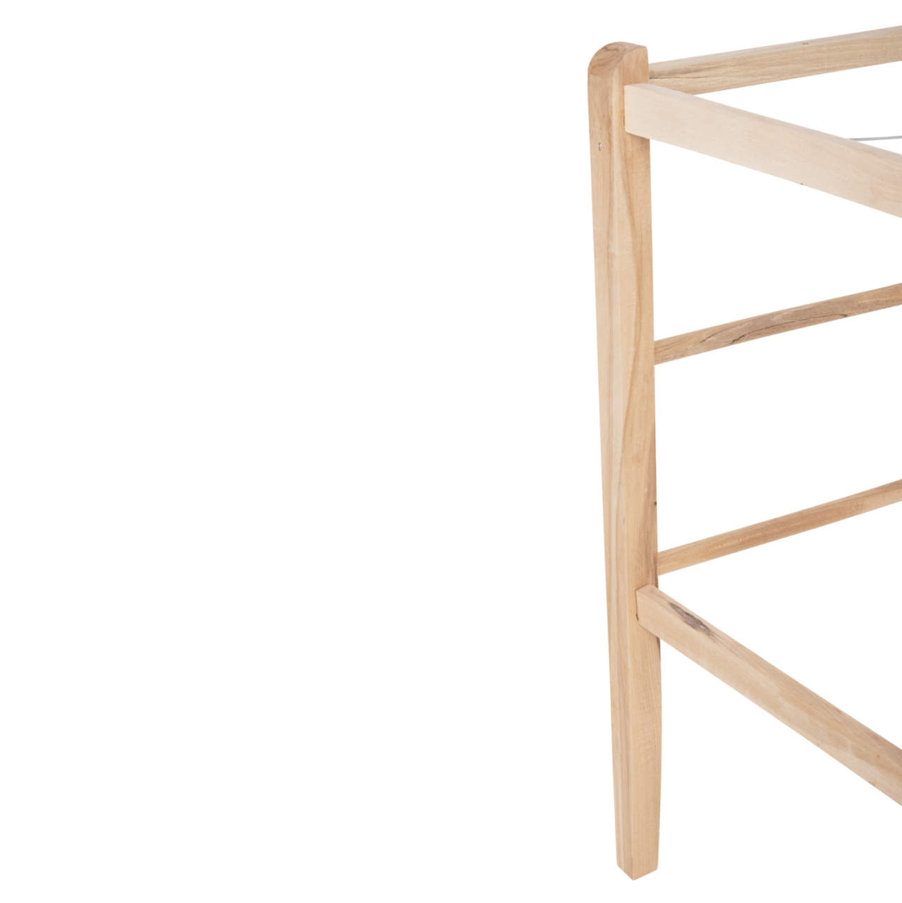BAR STOOL GADIEL HM5587.02 BEECH WOOD IMPREGNATED-UNPAINTED 40,5x39x104.5Hcm.FRAME ONLY [9]