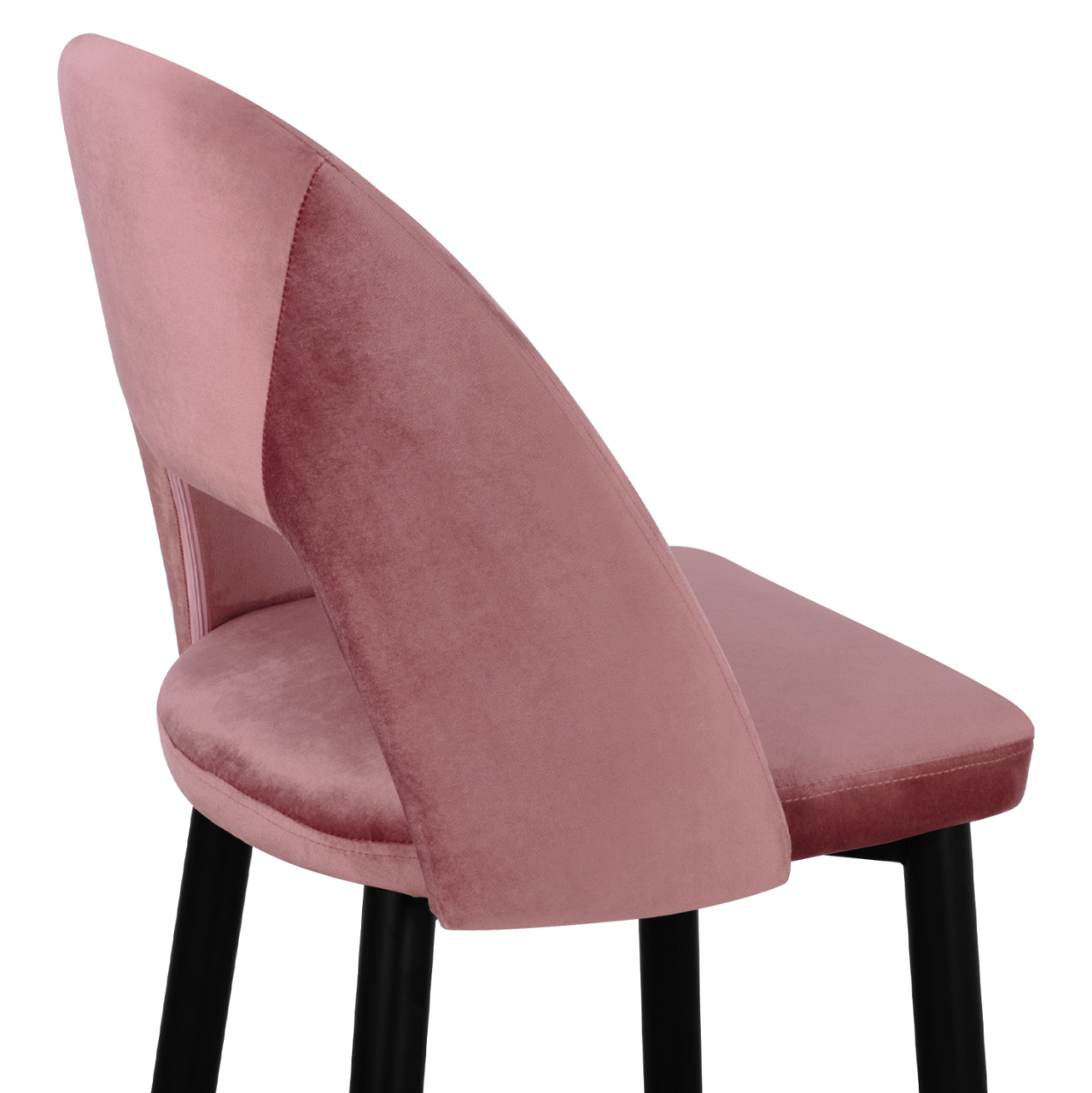 Bar Stool Harper HM8526.02 Velvet Rotten Apple with metallic Frame 50Χ51Χ111cm [10]