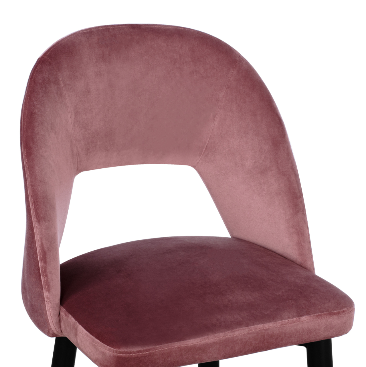 Bar Stool Harper HM8526.02 Velvet Rotten Apple with metallic Frame 50Χ51Χ111cm [7]