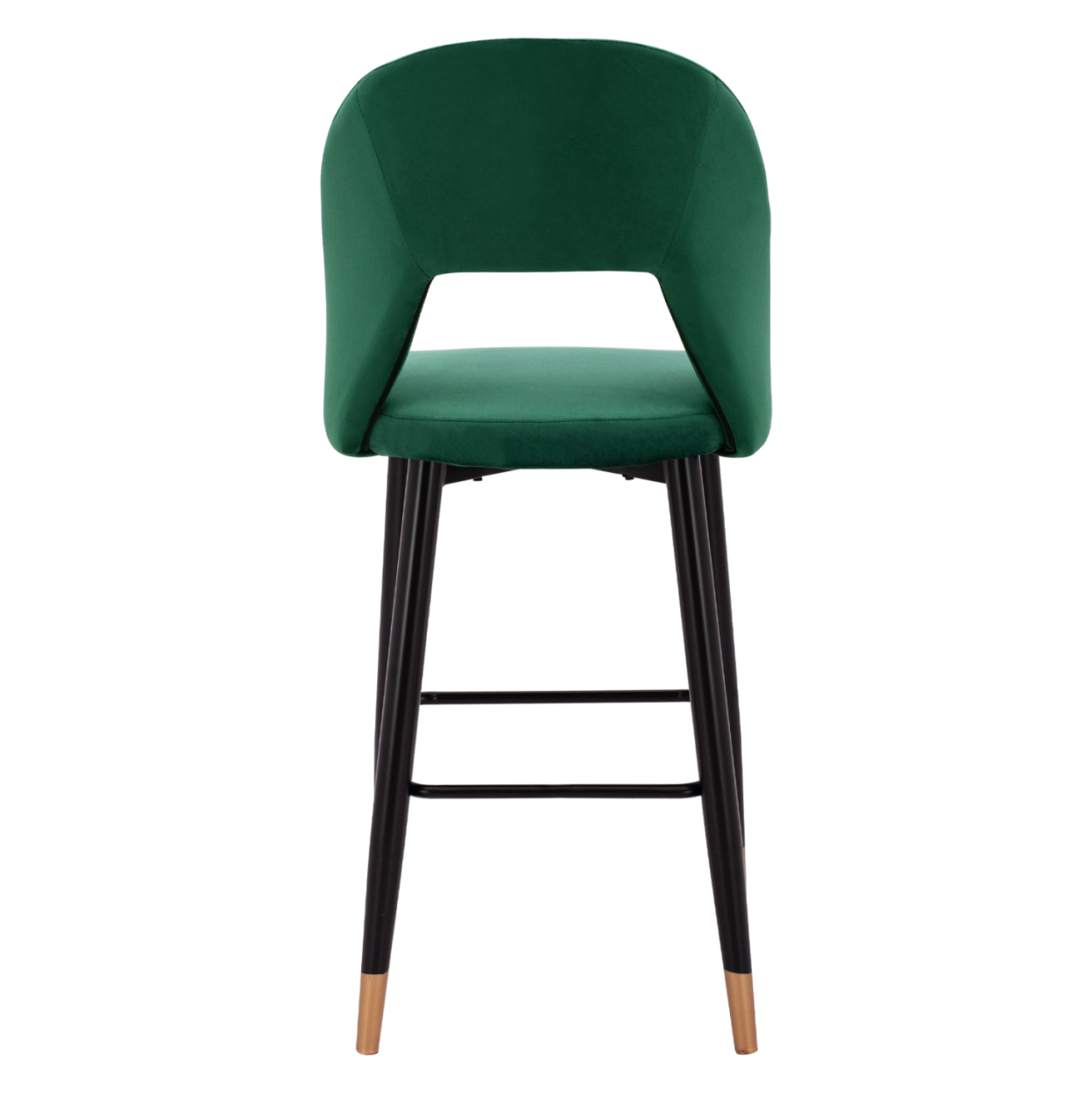 Bar Stool Harper HM8526.03 Velvet Cypress Green with metallic frame 50x51x111cm [6]