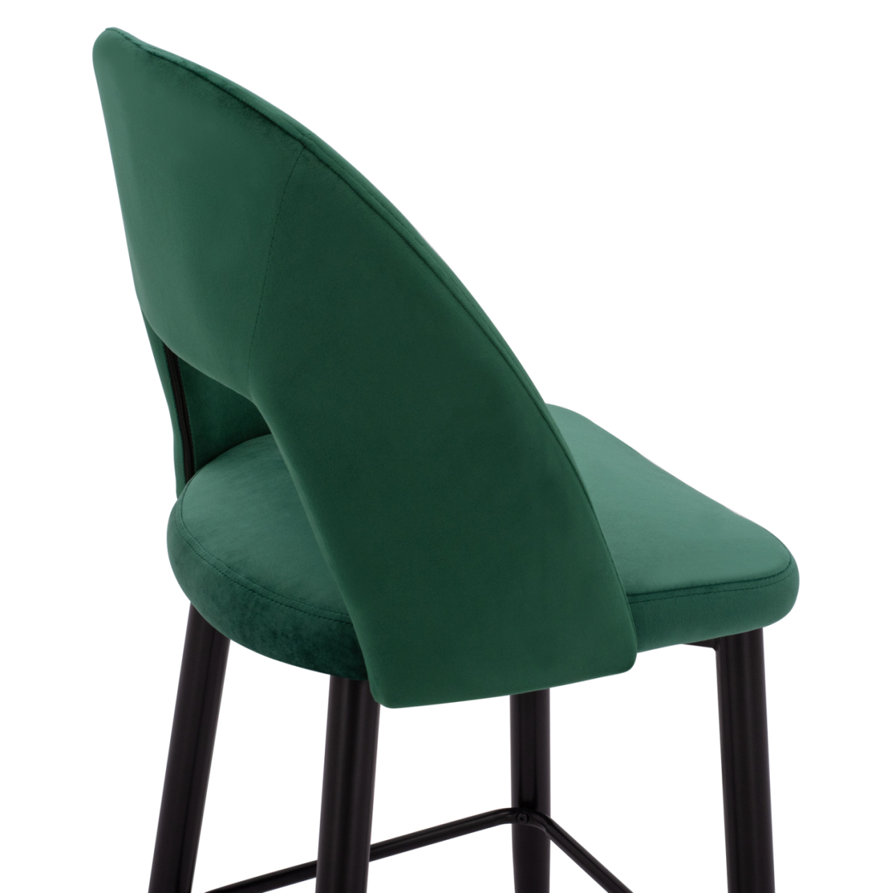 Bar Stool Harper HM8526.03 Velvet Cypress Green with metallic frame 50x51x111cm [9]