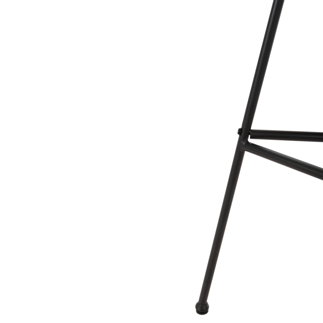 BAR STOOL HIGH SEAT ALLEGRA HM5708.11 METALandCUSHION IN BLACK-BEIGE WICKER 48x49x99,5Hcm. [10]
