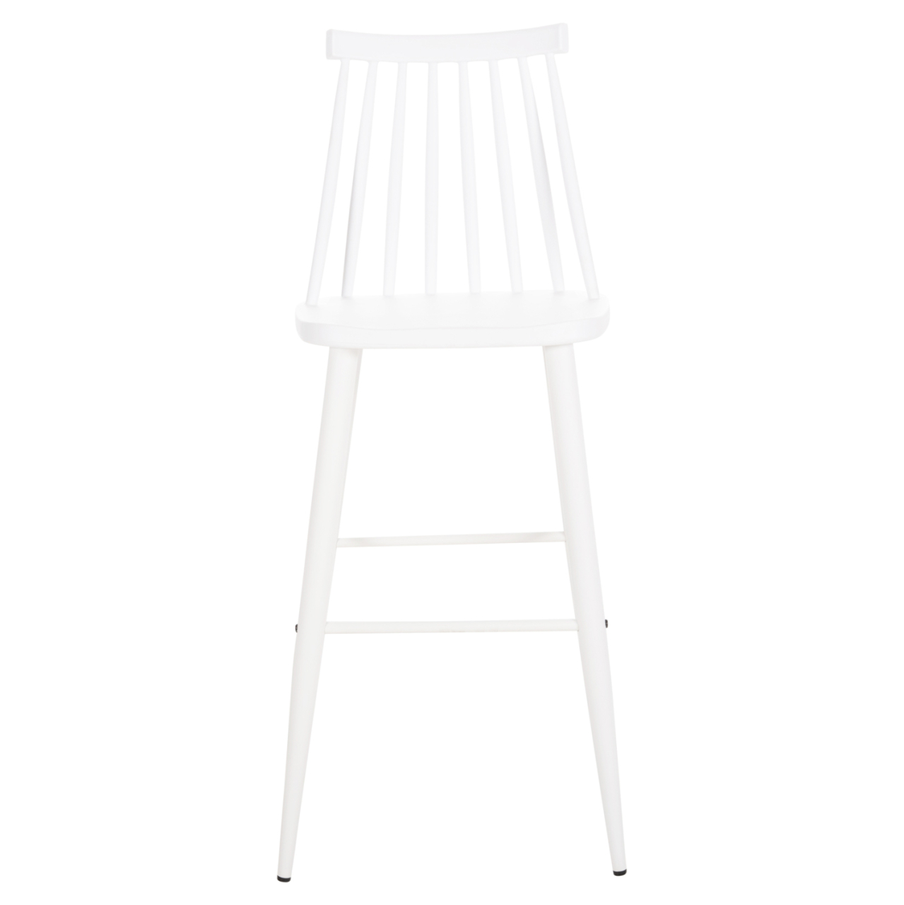 BAR STOOL HIGH SEAT VANESSA HM8459.11 WHITE PP and WHITE METAL LEGS 47x48,5x107Hcm. [3]