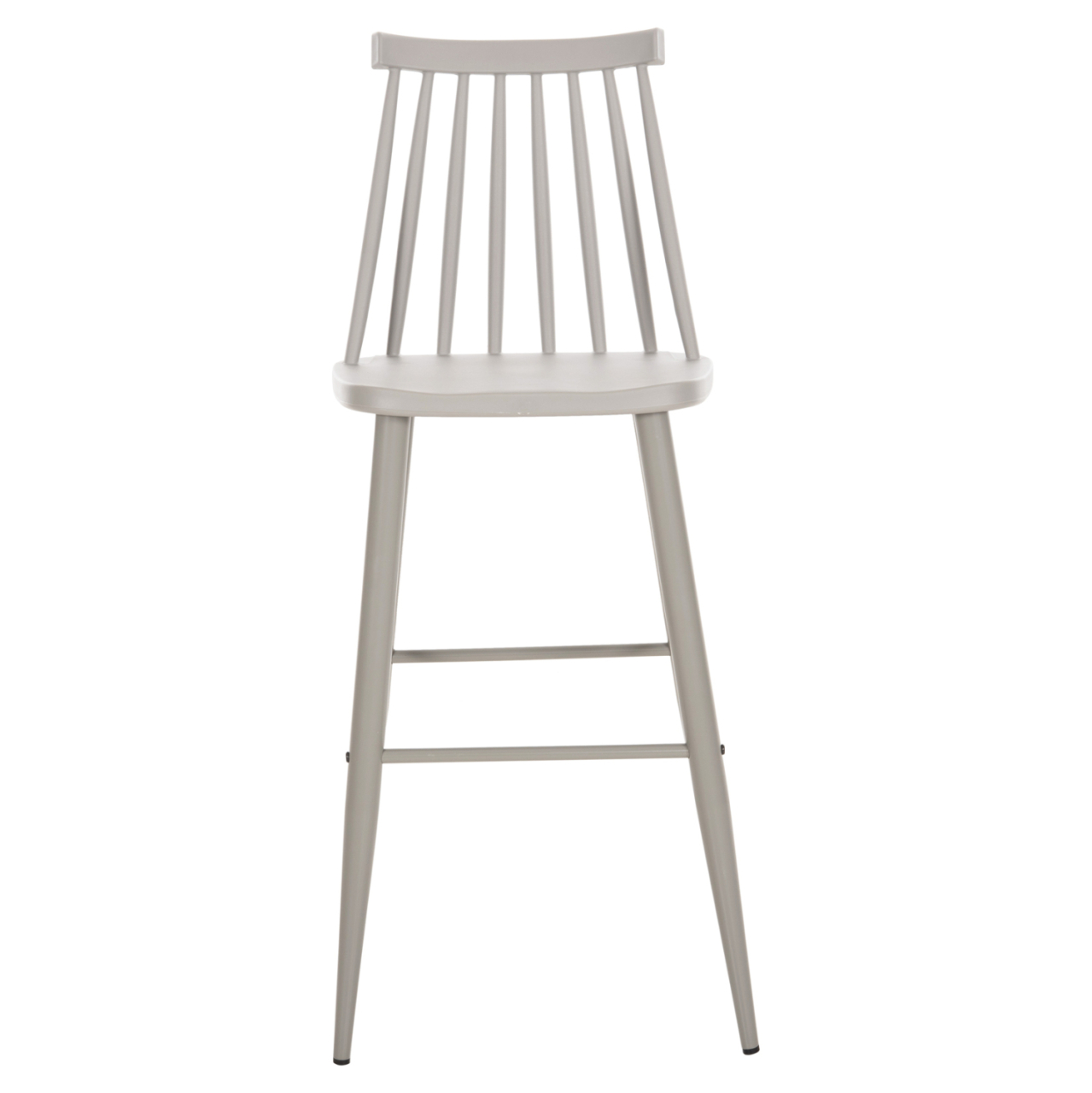 BAR STOOL HIGH SEAT VANESSA HM8459.20 GREY PP and GREY METAL LEGS 47x48,5x107Hcm. [3]