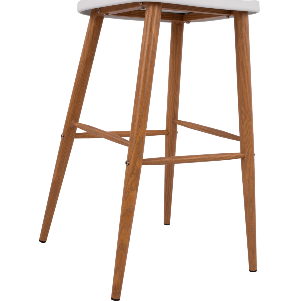 Bar Stool HM8459.01 Vanessa in white color 43x49x107 εκ. [9]