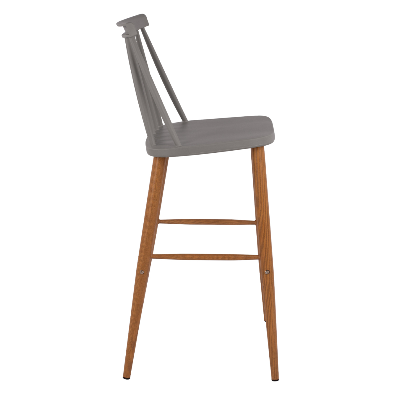 Bar Stool HM8459.10 Vanessa in grey color 43x49x107 cm [4]
