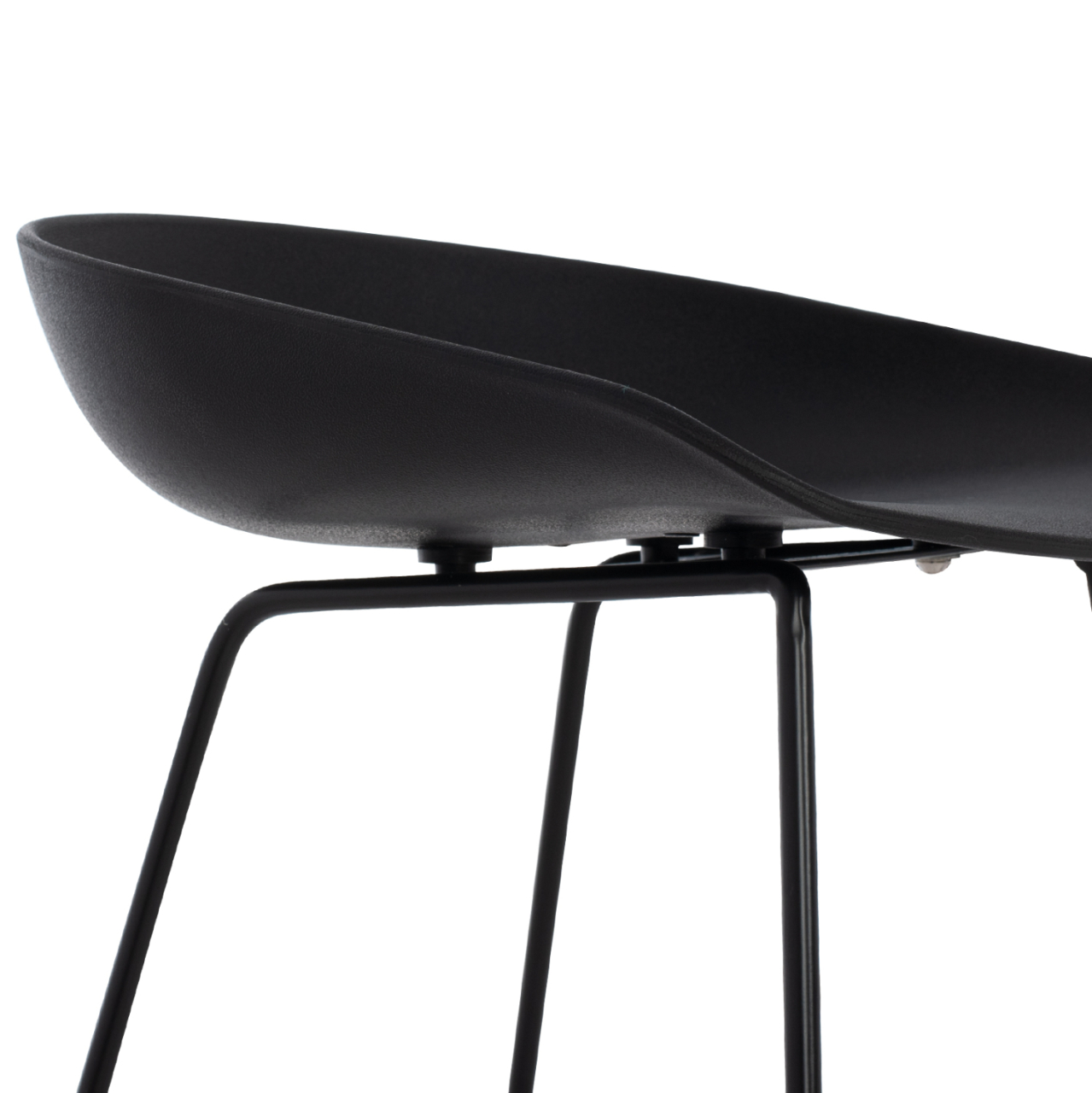 BAR STOOL HM9299.02, BLACK, MEDIUM HEIGHT, 44x44x74 [10]