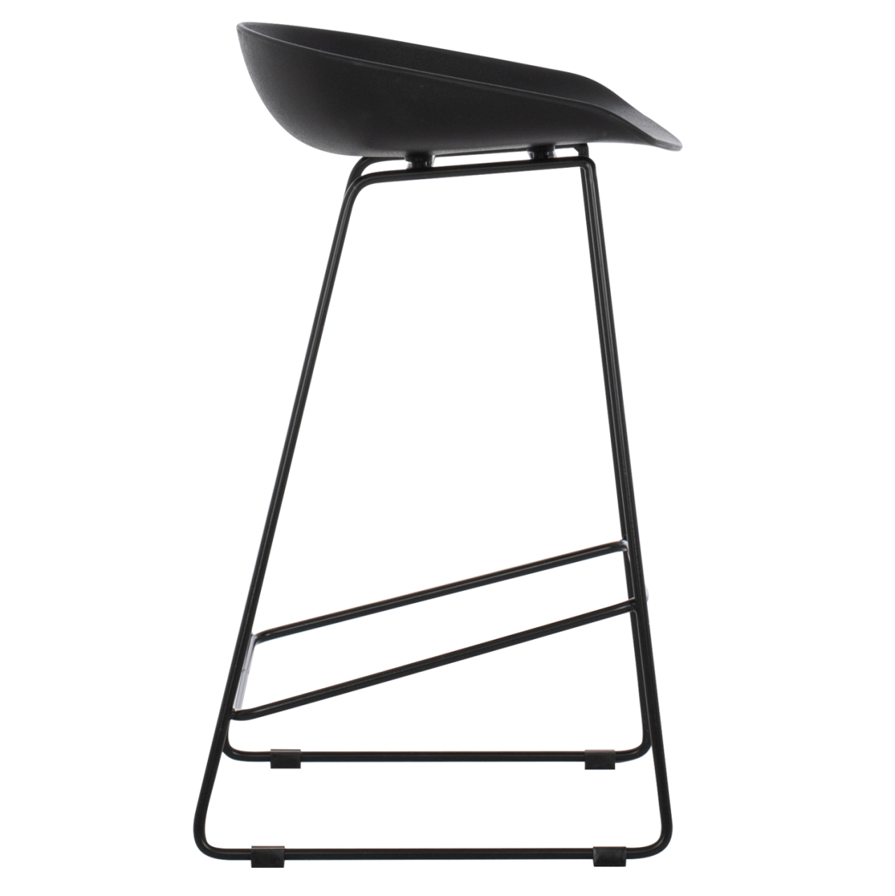 BAR STOOL HM9299.02, BLACK, MEDIUM HEIGHT, 44x44x74 [4]