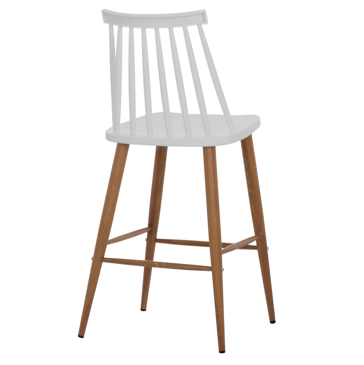 BAR STOOL HM9300.01 WHITE MEDIUM HEIGHT 43x45x97Η [5]