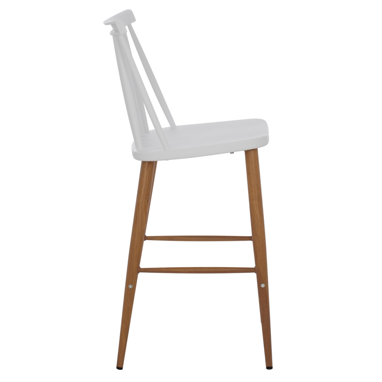 BAR STOOL HM9300.01 WHITE MEDIUM HEIGHT 43x45x97Η [4]